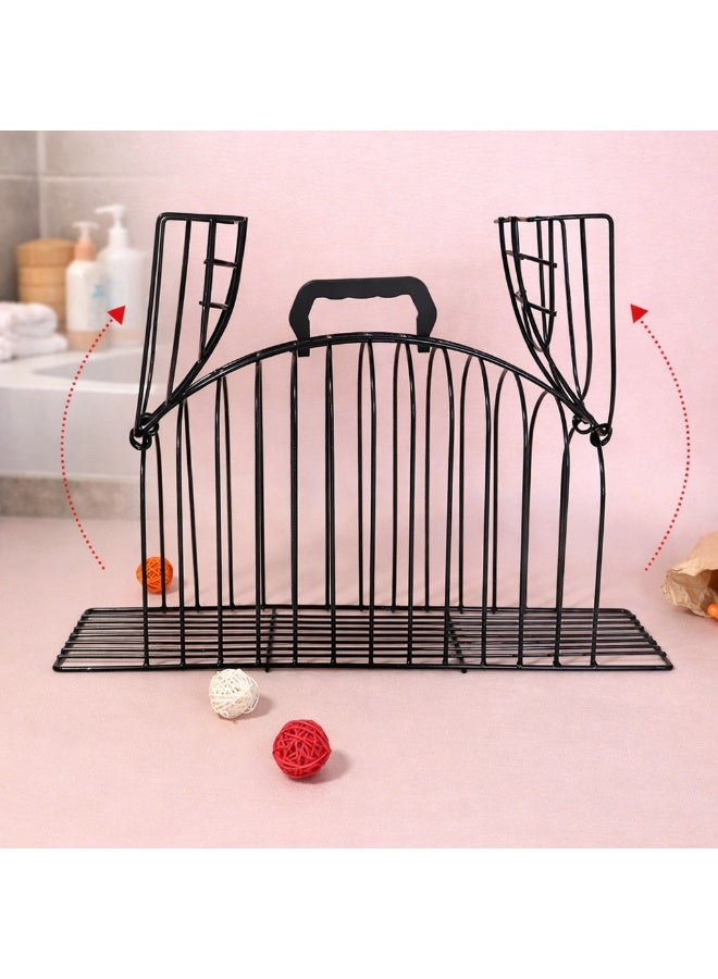 Cat Bathing Cage Metal Grooming Shower Wash Cage Scratch Resistant Breathable Safe Cleaning Cage for Cats Kittens 45x12x24cm Up to 2kg - Image 4